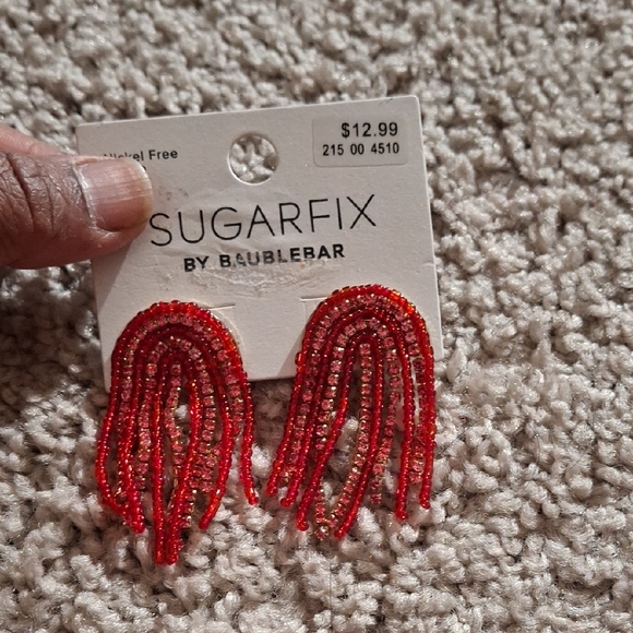 Sugarfix by BaubleBar Red Beaded Earrings - Picture 1 of 4